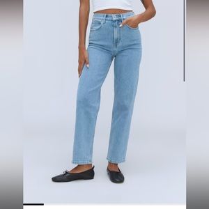 Everlane- The Way High Jean (light indigo)